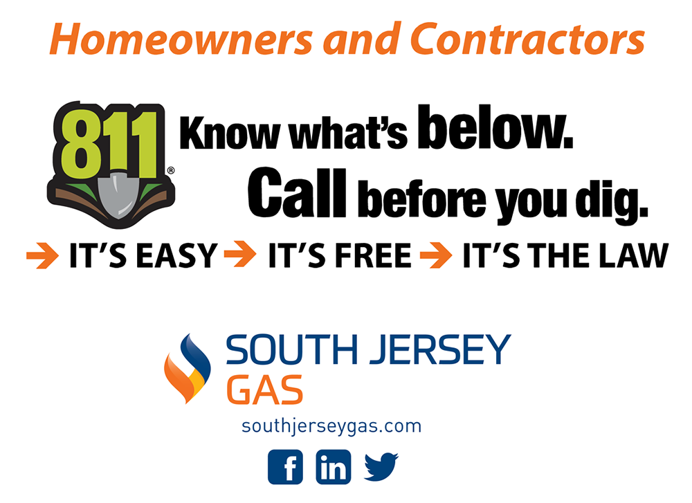 South Jersey Gas Call 811 Reminder